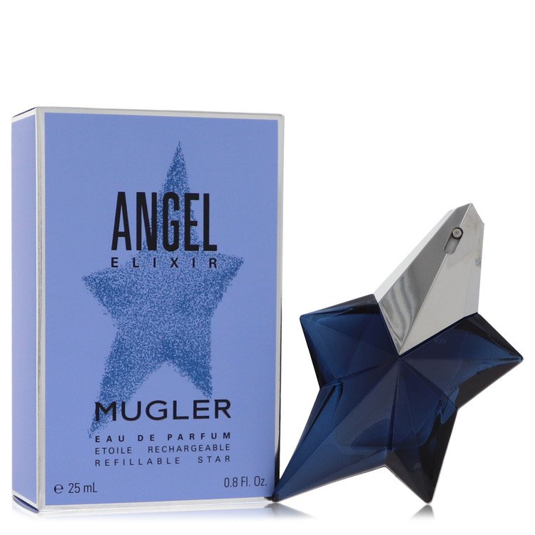 3pcs Perfume Gift Sets - Angel Elixir by Thierry Mugler Eau De Parfum Refillable Spray .8 oz for Women