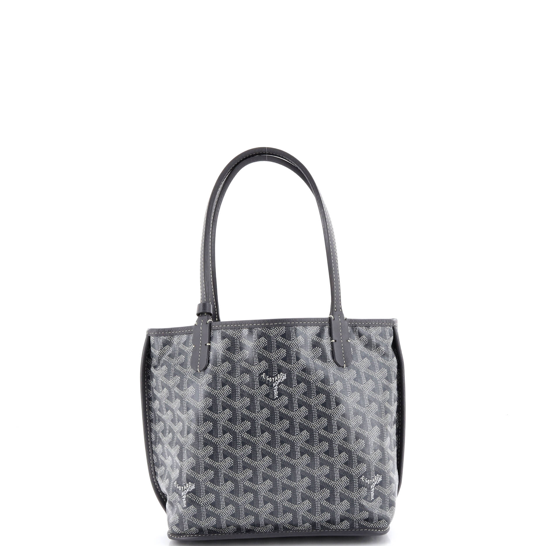 Anjou Reversible Tote Coated Canvas Mini