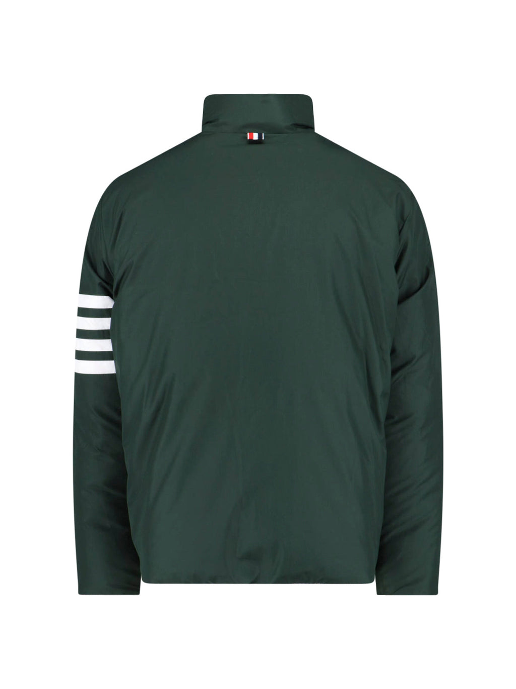 "Houndstooth Reversible" Down Jacket – Green/Black