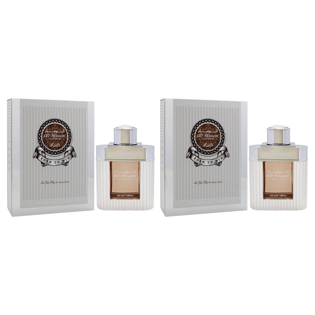 Al Wisam Born to Win by Rasasi for Men - 3.33 oz EDP Spray - Pack of 2