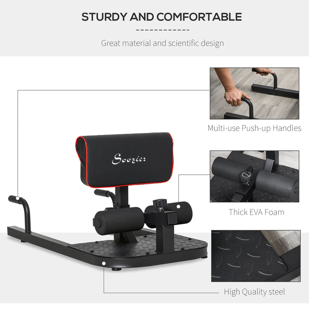 3-in-1 Push Up Sit Up Sissy Squat Machine
