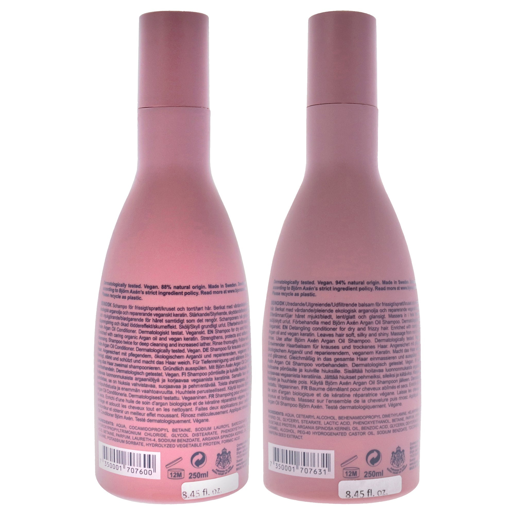 Argan Oil Kit by Bjorn Axen for Unisex - 2 Pc Kit 8.45oz Shampoo, 8.45oz Conditioner