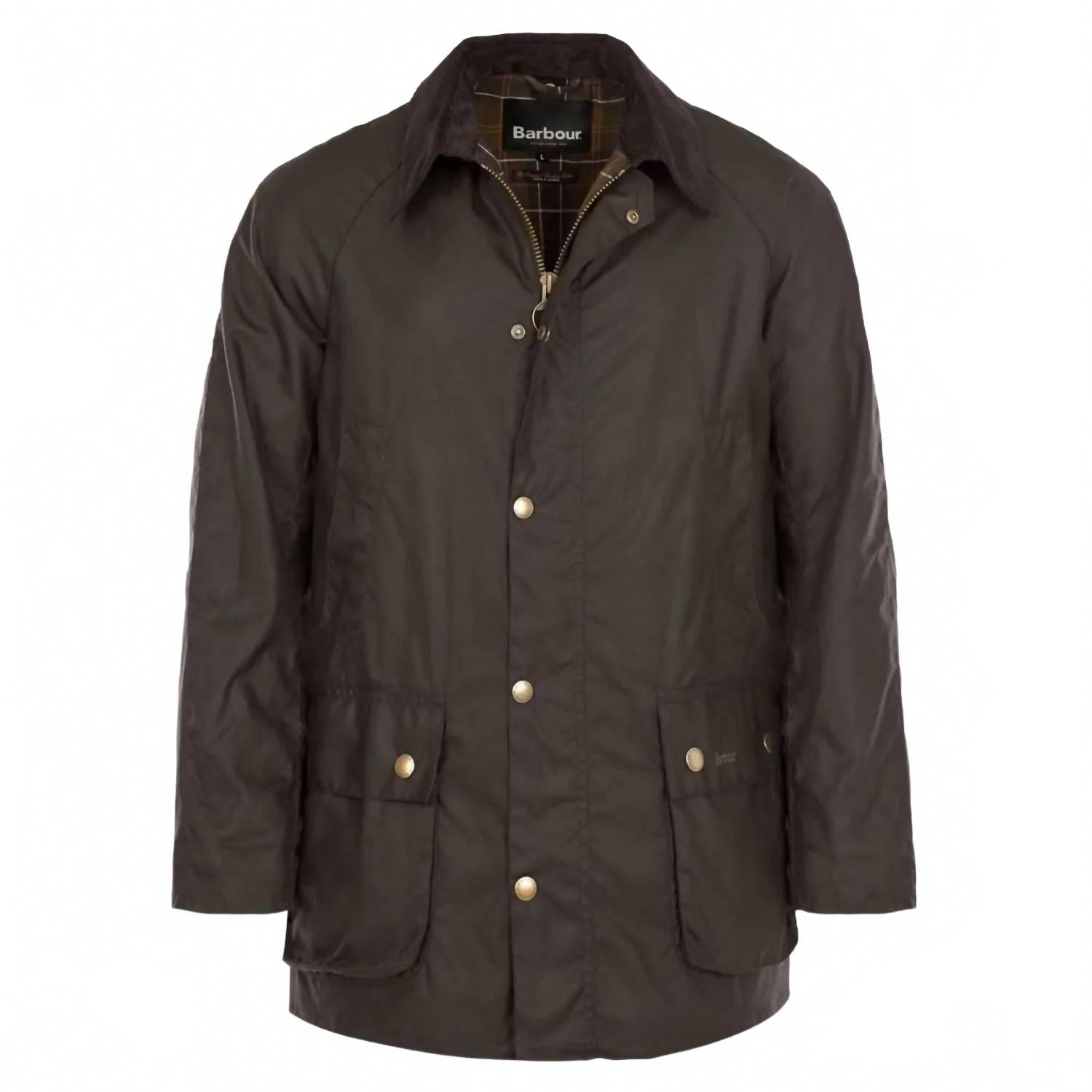 Ashby Waxed Jacket In Olive