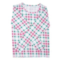 Adult Tartan Bamboo Pajama Set In White