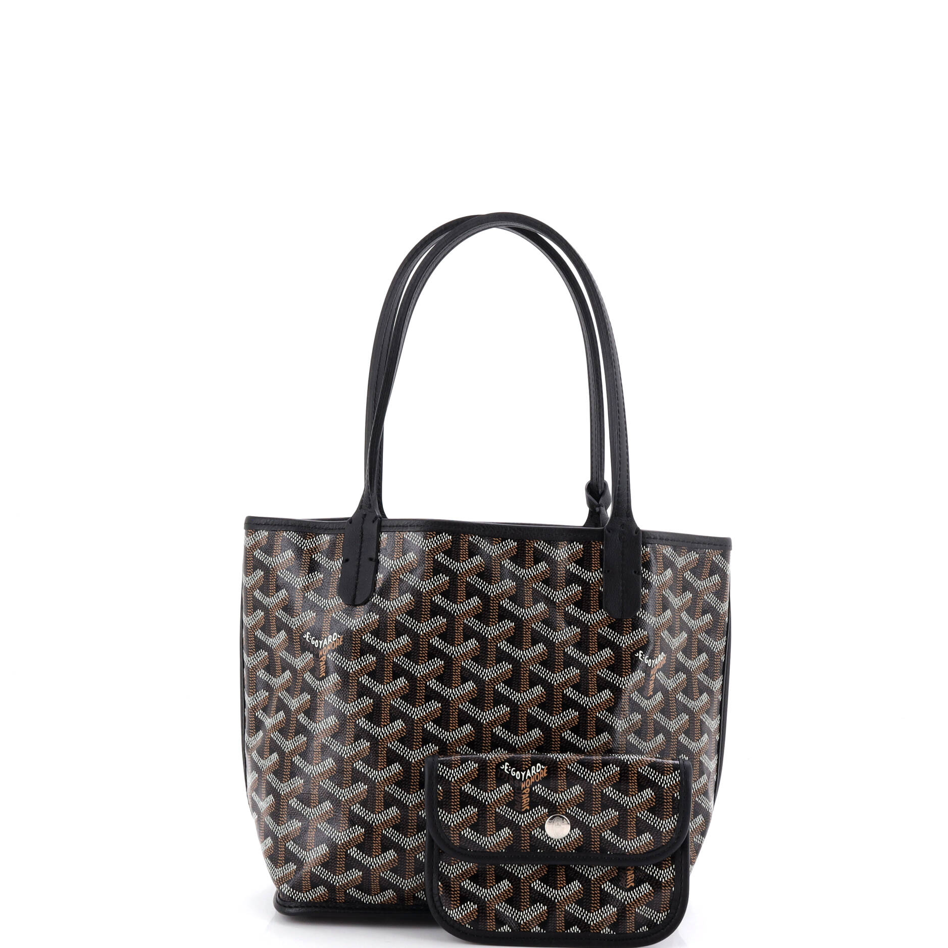 Anjou Reversible Tote Coated Canvas Mini