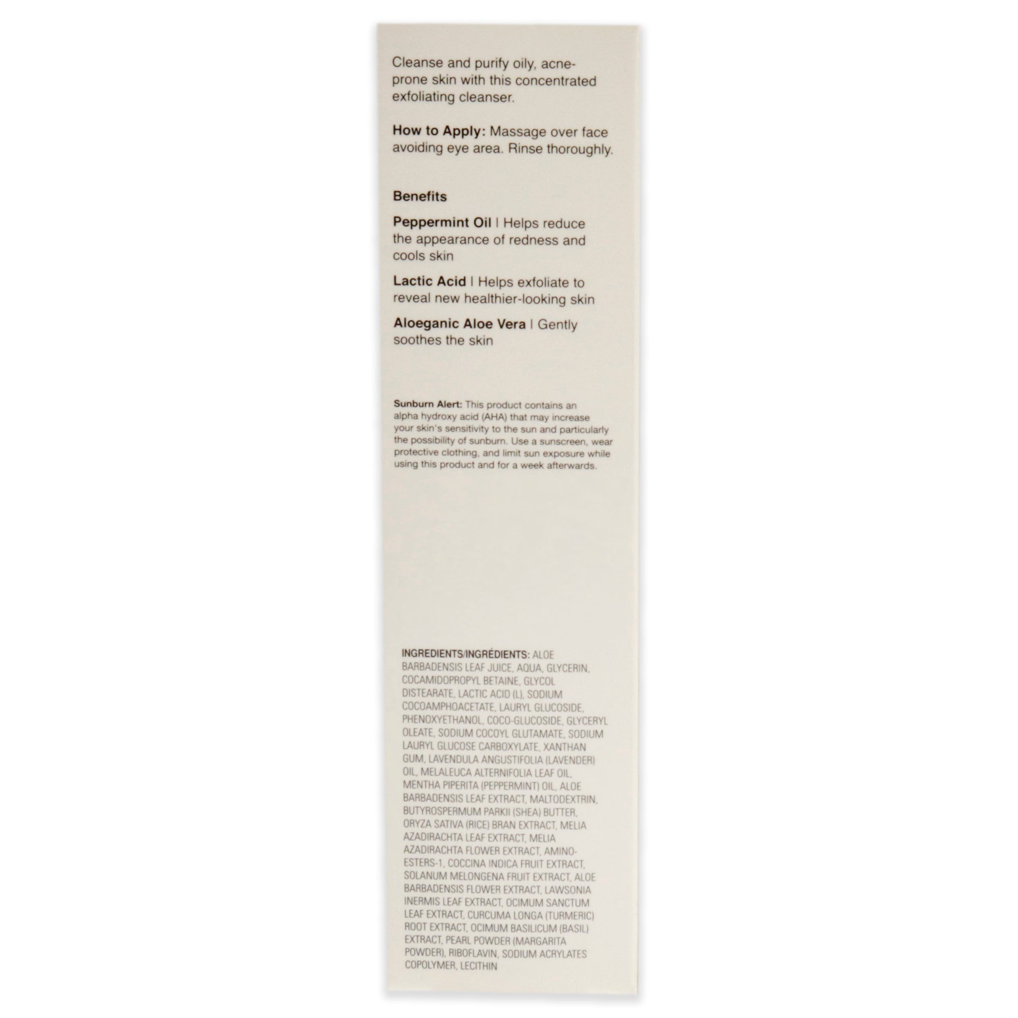 Aloeclear Start Clean Deep Cleaning Cleanser by Aloette for Unisex - 3 oz Cleanser