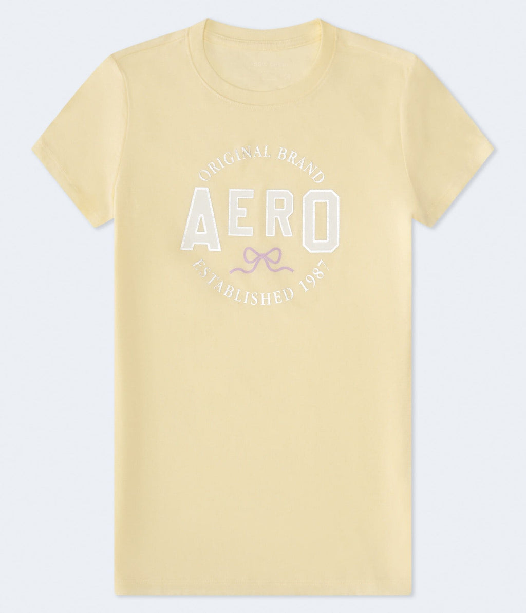 Aeropostale Bow Foil Graphic Tee