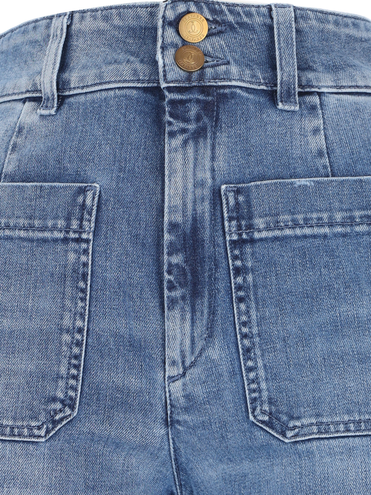 "Jane" Palazzo Jeans – Blue