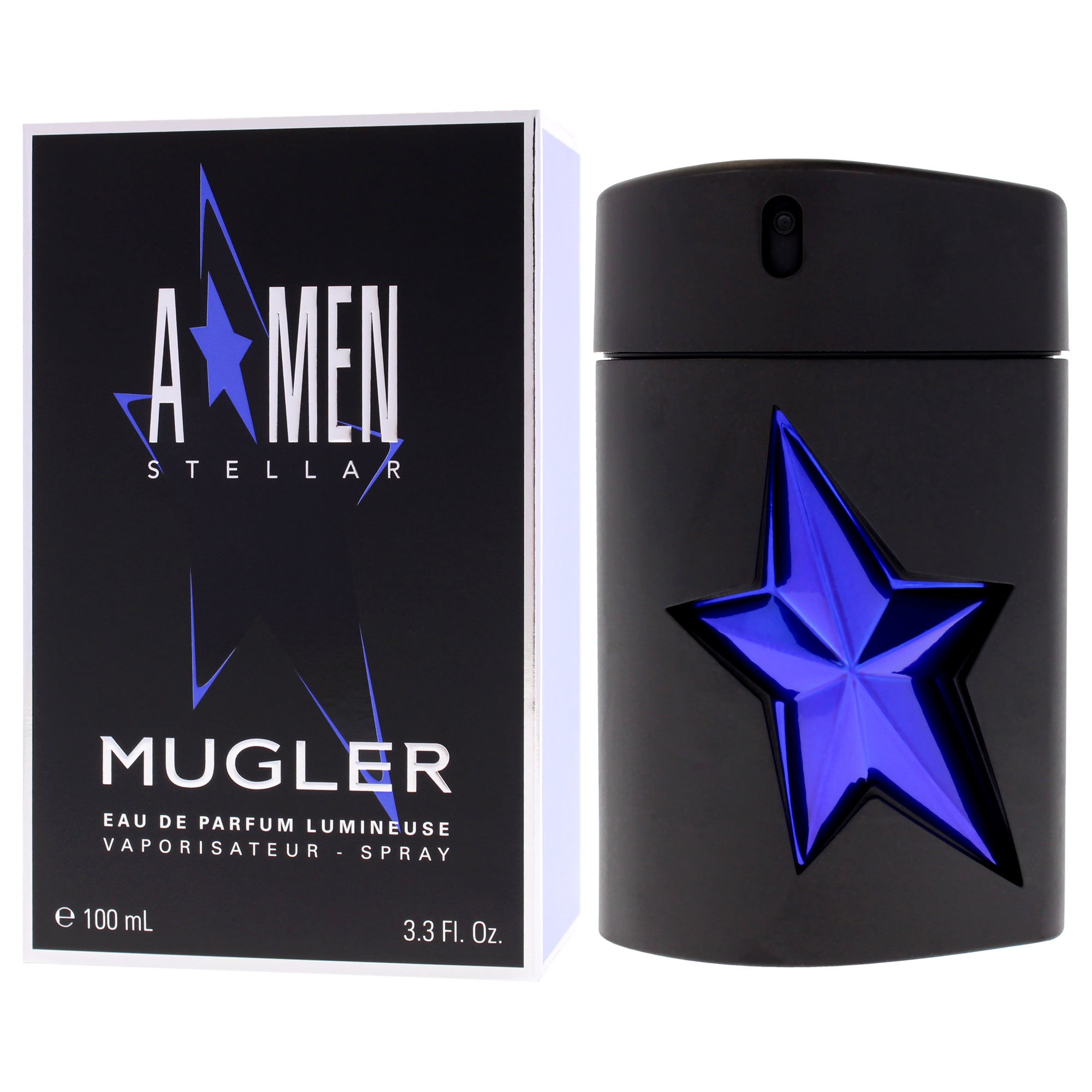 Angel Stellar Lumeniuse Rubber Flask by Thierry Mugler for Men - 3.3 oz EDP Spray