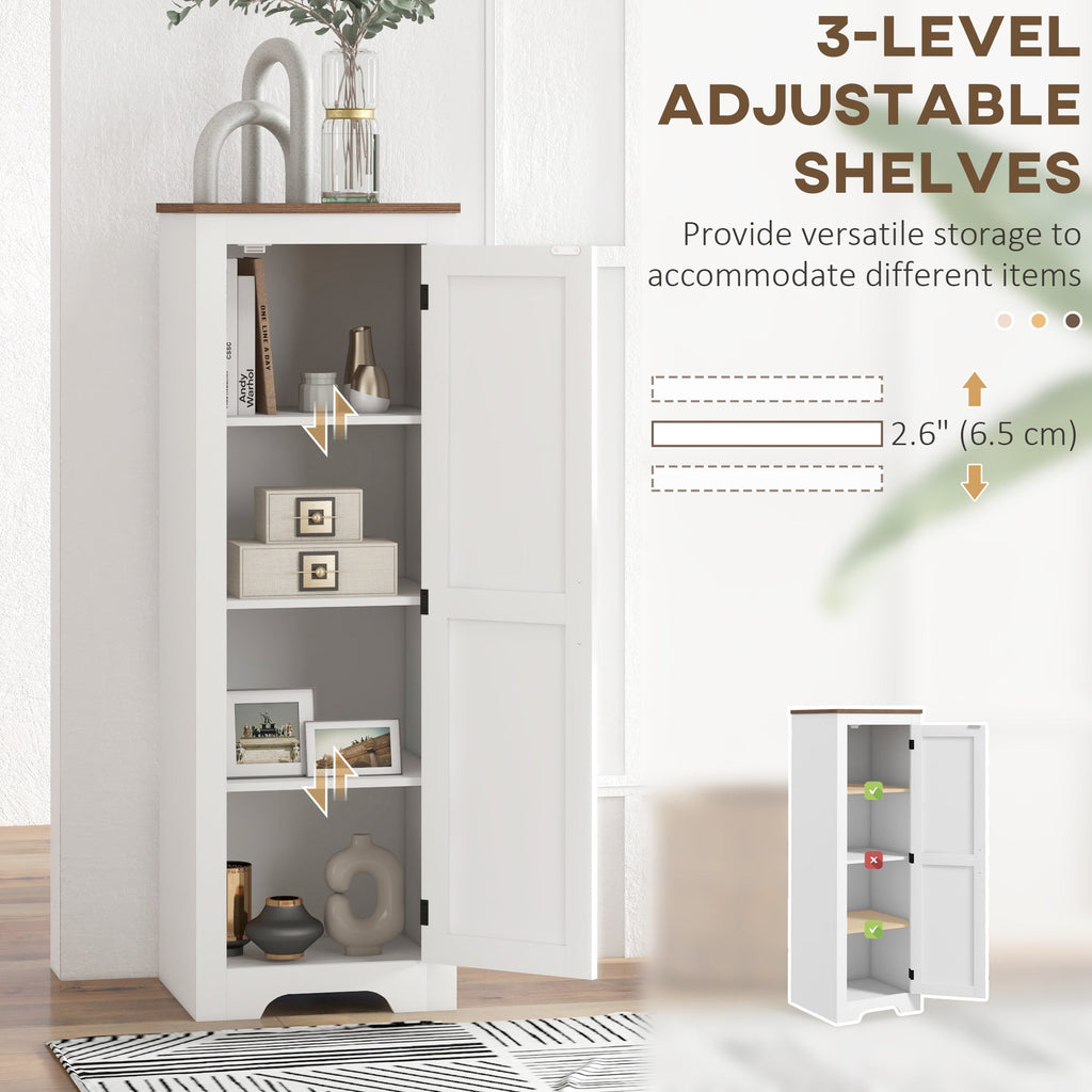 Adjustable Shelf Storage Cabinet for Living Room