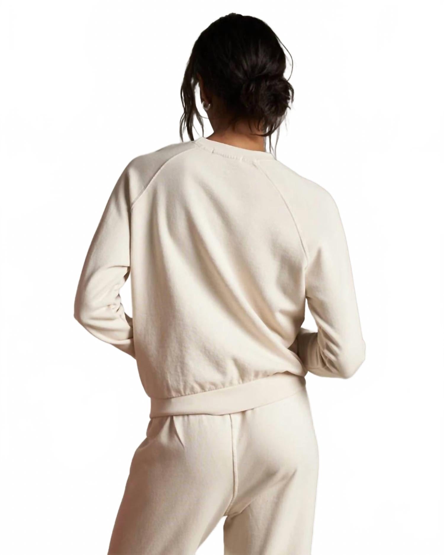 Alexi French Terry Sweatshirt In Sugar