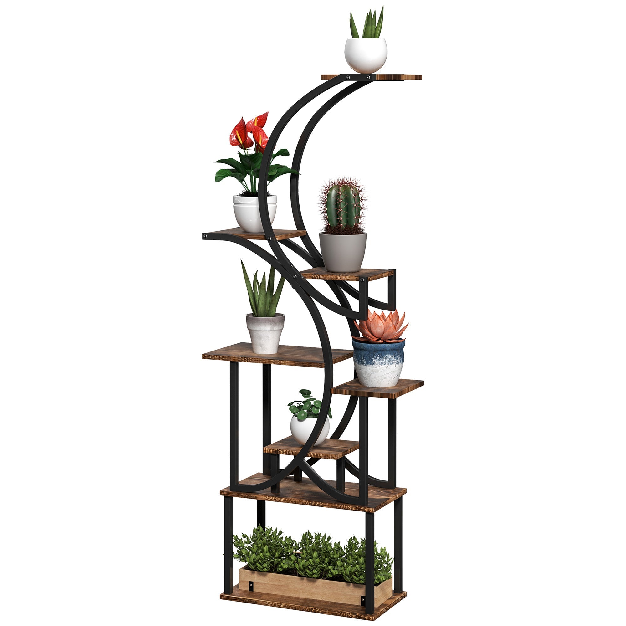 62 Inch Tall Plant Stand for Multiple Plants
