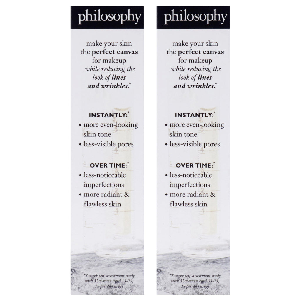 Anti-Wrinkle Miracle Worker Primer Plus Line-Correcting Primer by Philosophy for Women - 0.9 oz Primer - Pack of 2