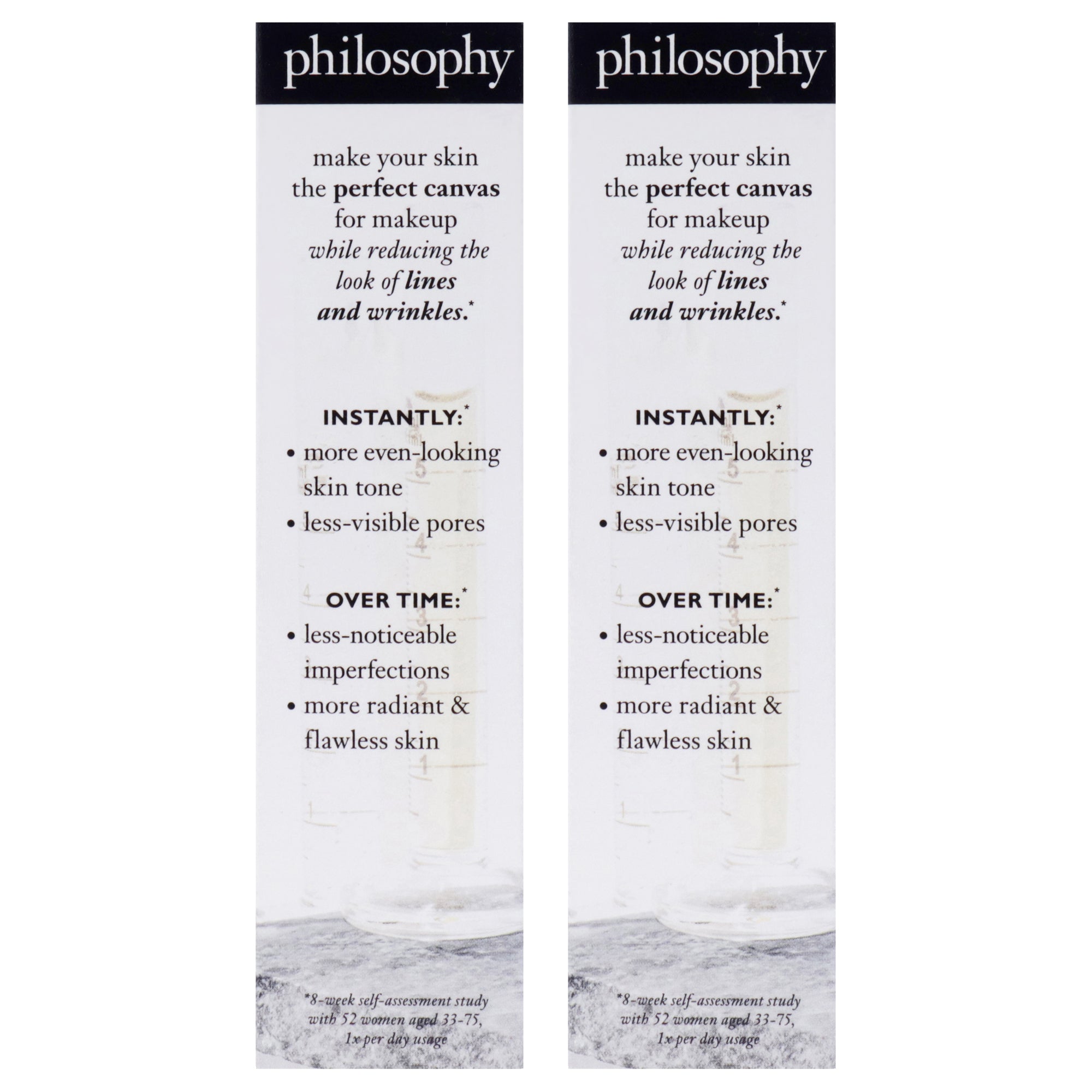 Anti-Wrinkle Miracle Worker Primer Plus Line-Correcting Primer by Philosophy for Women - 0.9 oz Primer - Pack of 2