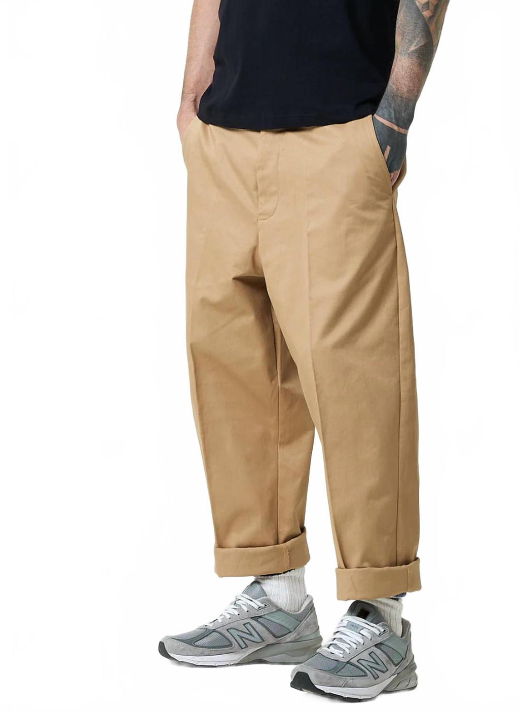 1920's Cotton Twill Worker Chino In Khaki