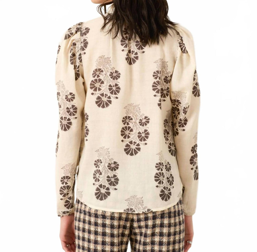 Artemis Flower Shirt In White