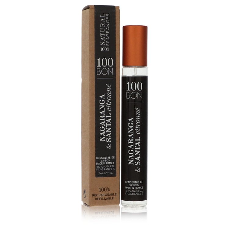 3pcs Cologne Gift Sets - 100 Bon Nagaranga & Santal Citronne by 100 Bon Mini Concentree De Parfum (Unisex Refillable) .5 oz for Men
