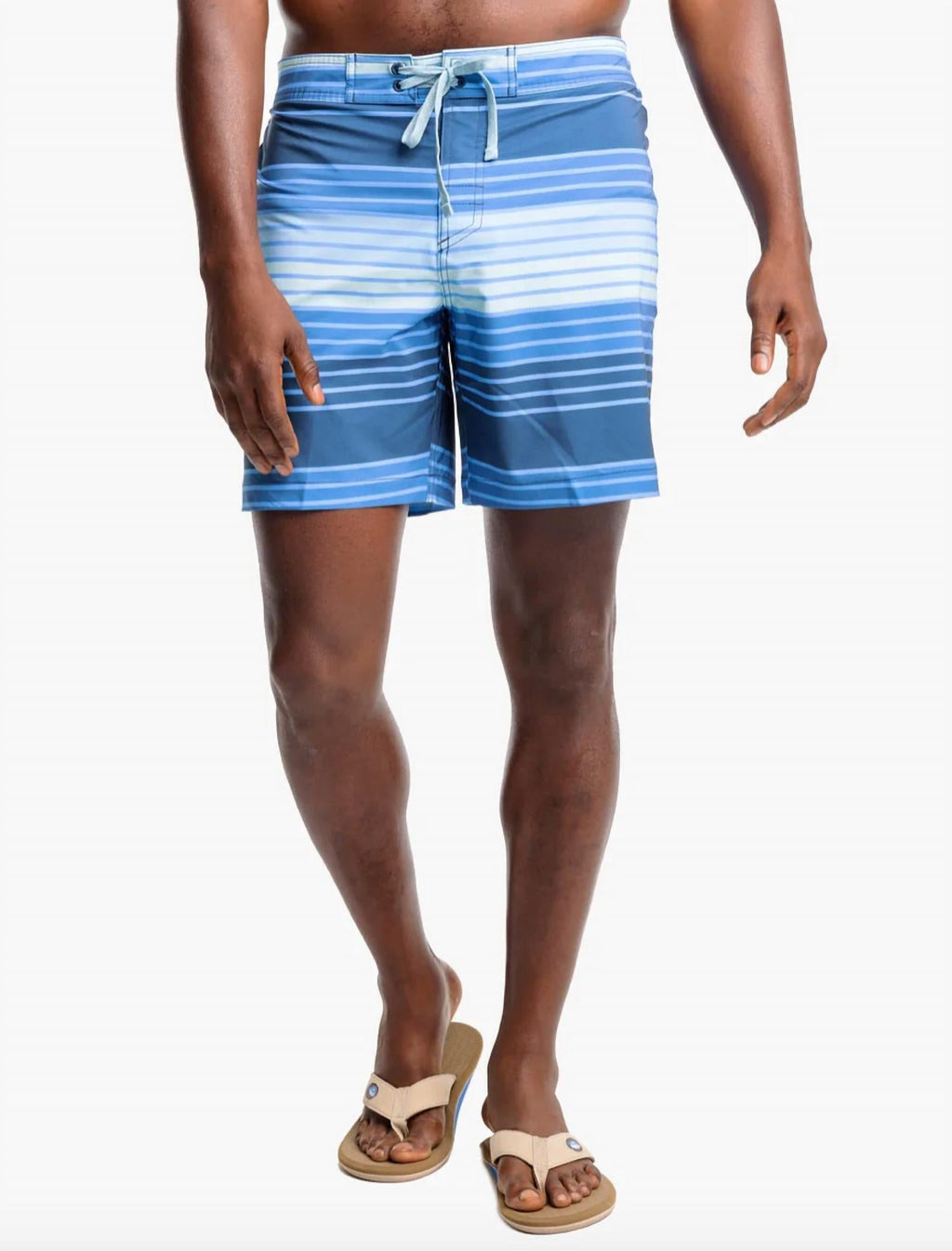 Aged Wateree Stripe Water Short In Aged Denim