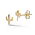 14K Gold Cactus Studs