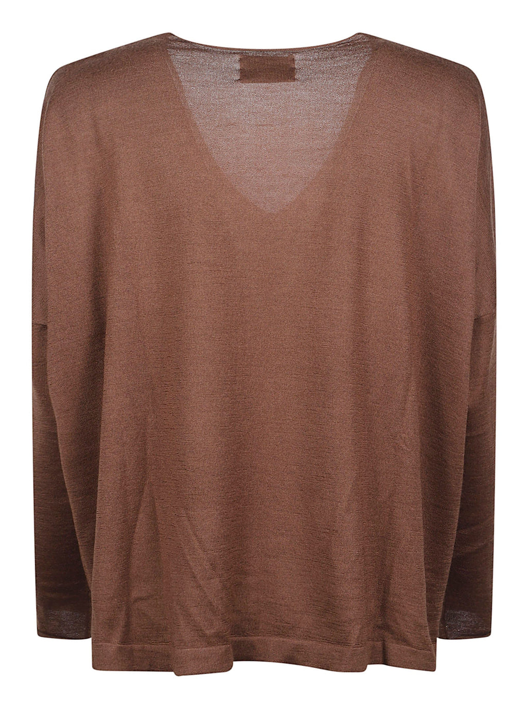 Airy Knit Top with V-Neckline