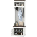 3-in-1 Hall Tree with Bench and Shoe Storage