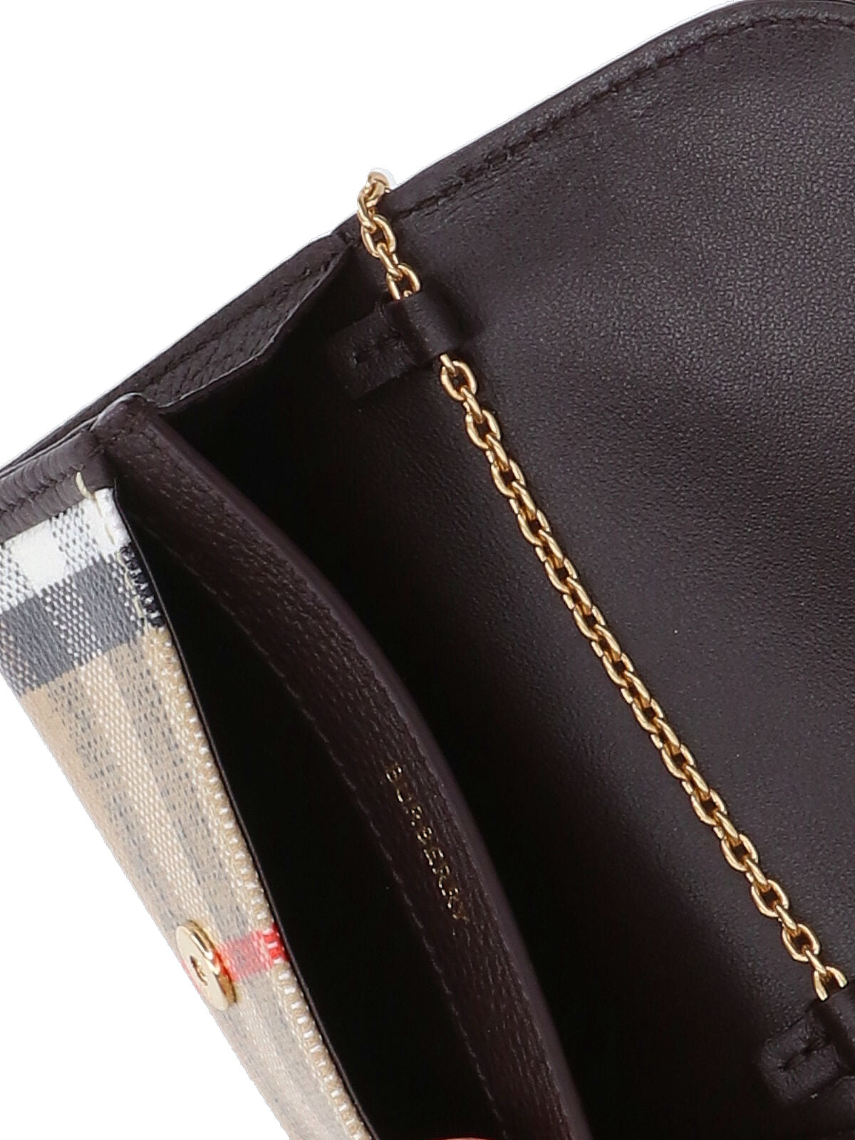 "Highlands" Wallet With Chain – Beige