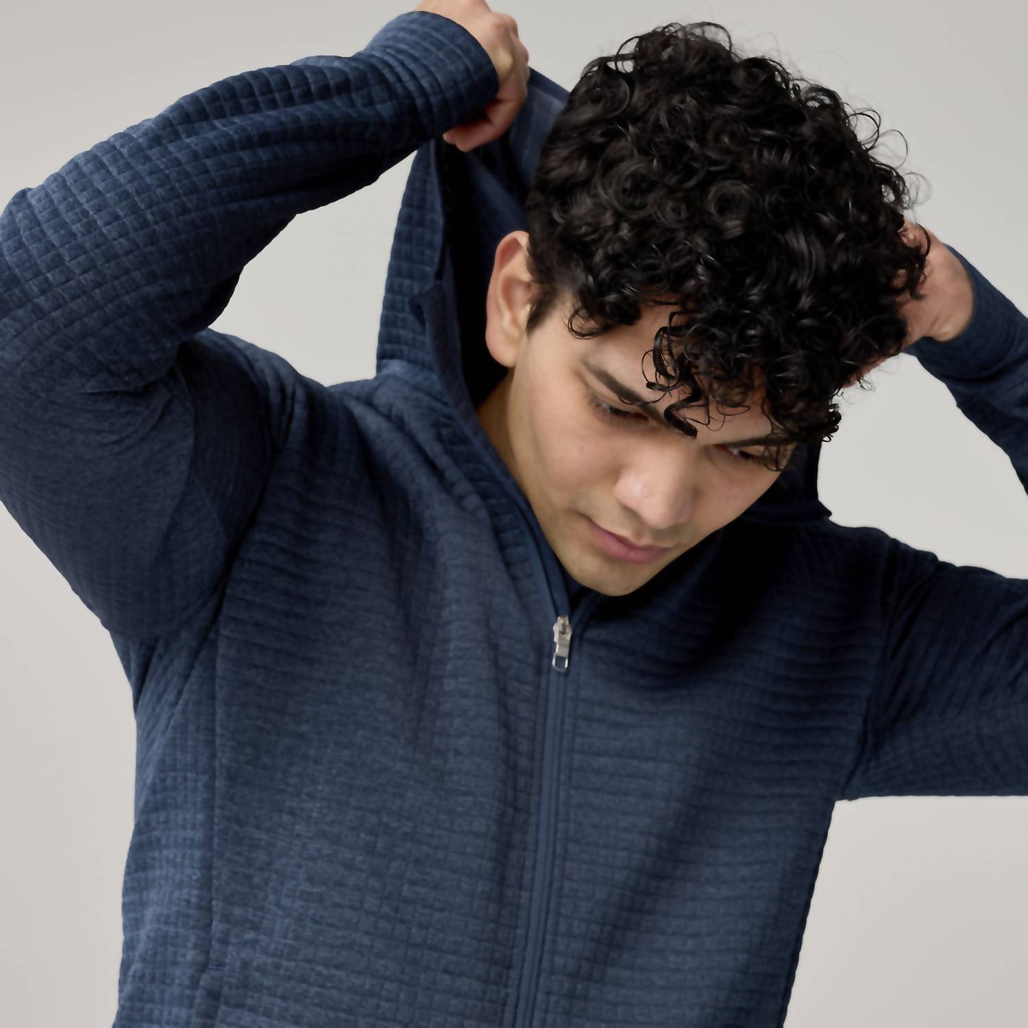 Activate Midweight Hoodie In Heather Blue Slate