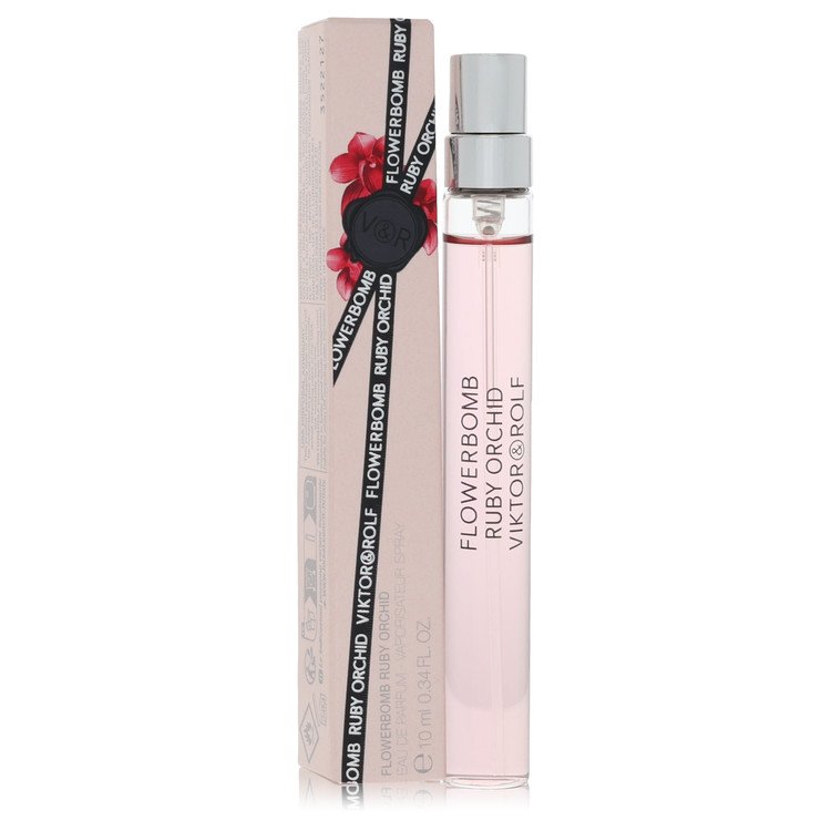 3pcs Perfume Gift Sets - Flowerbomb Ruby Orchid by Viktor & Rolf Mini EDP Spray .34 oz for Women