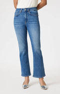 Anika Mid Cropped Denim Jeans In Blue