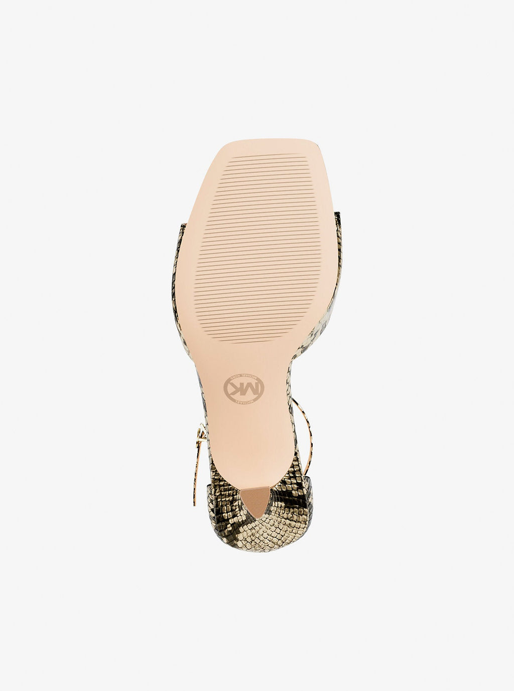 Amali Metallic Snake Embossed Sandal