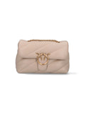 "Classic Love Puff" Crossbody Bag – Beige