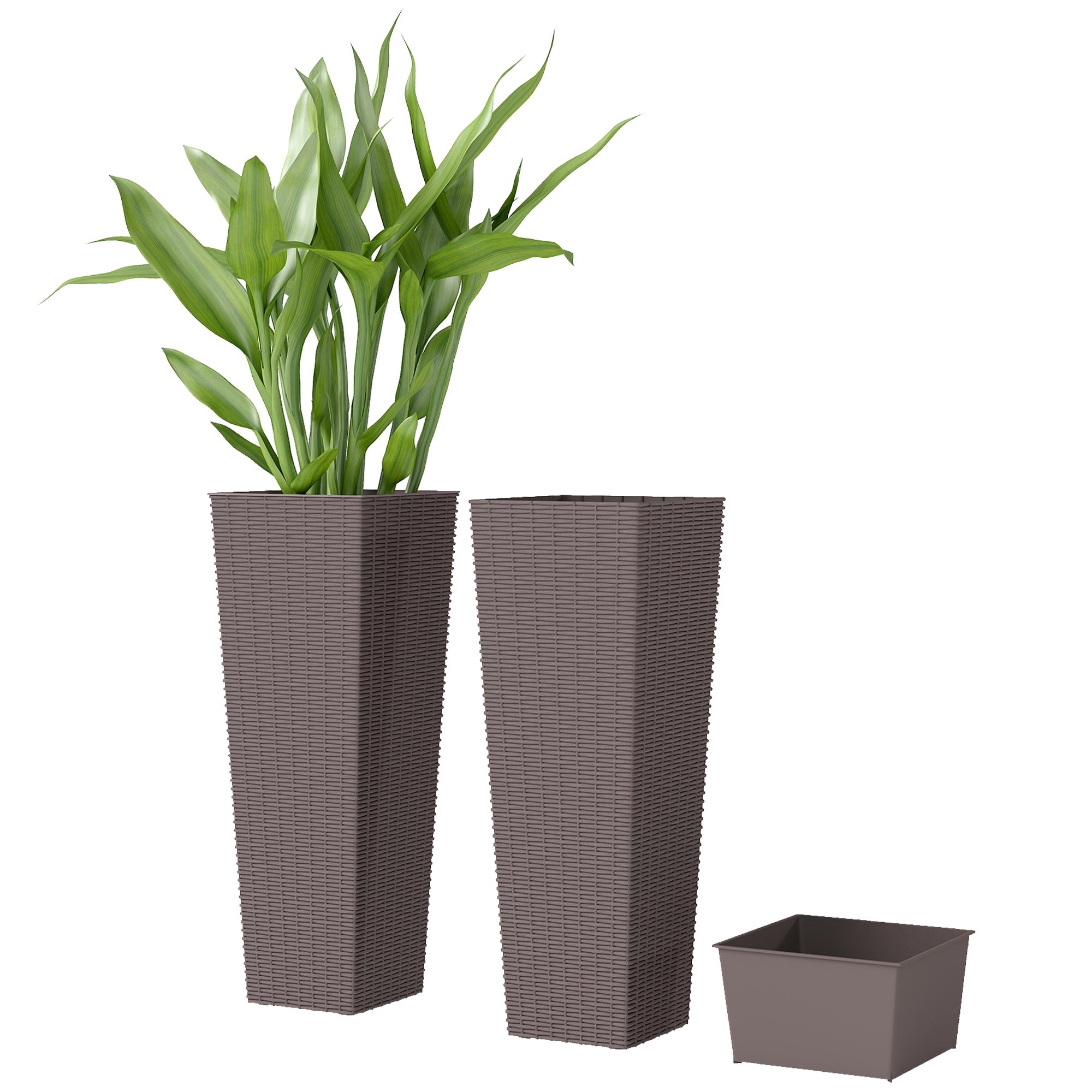32 Inch Tall Planters for Porch & Garden