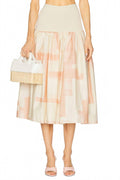 Arnette Skirt In Pink Brushstroke