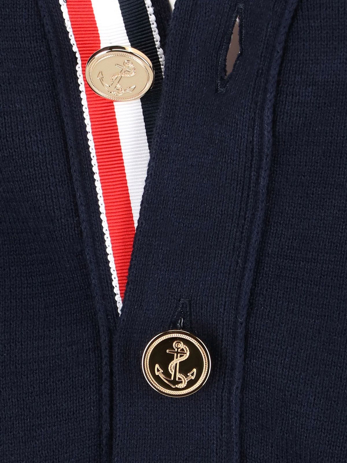 "4-Bar" Cardigan – Blue
