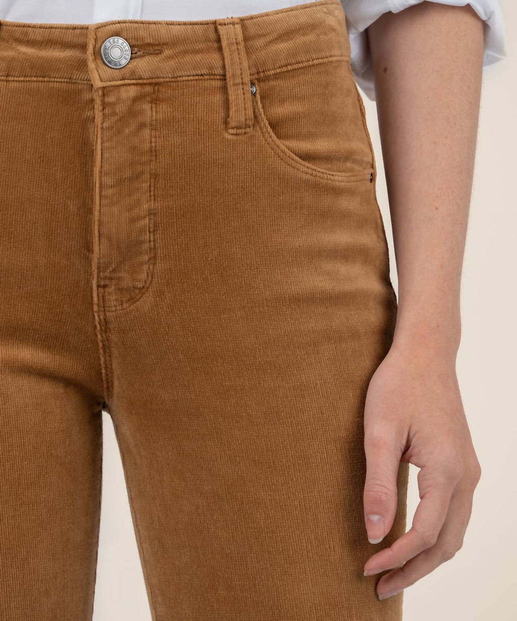 Ana Corduroy High Rise Flare In Camel