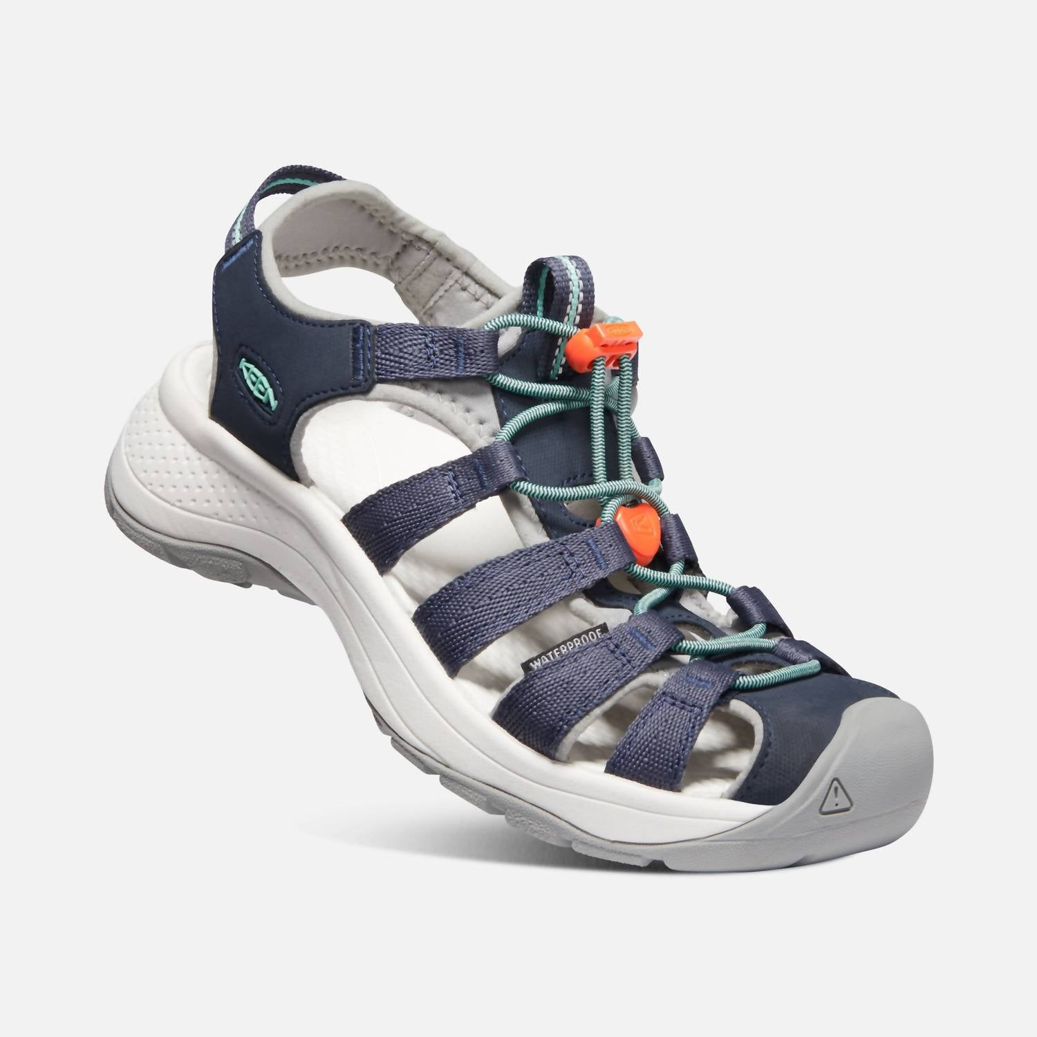 Astoria West Fisherwoman Sandal In Navy / Beveled Glass