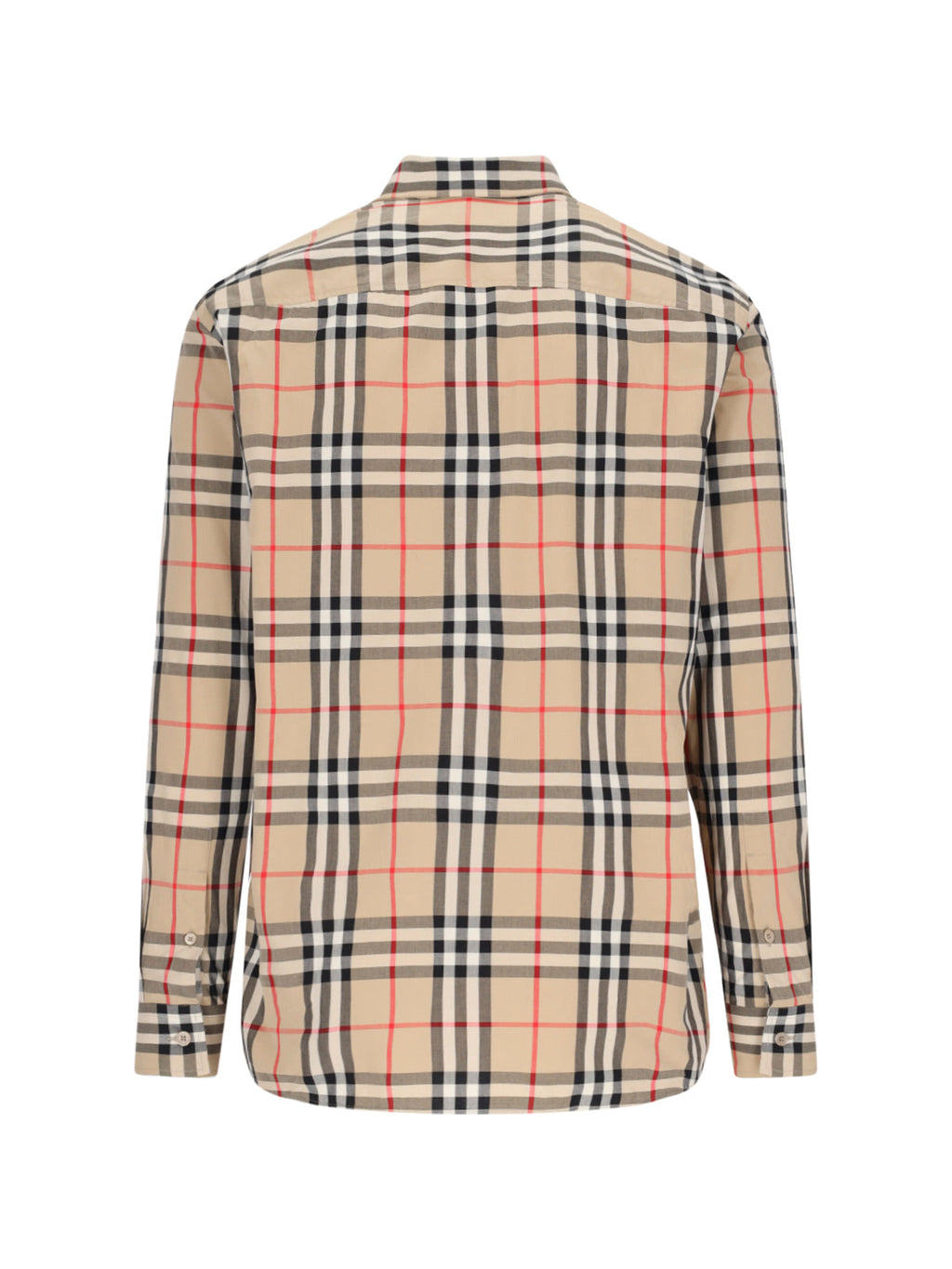 "Check" Pocket Shirt – Beige