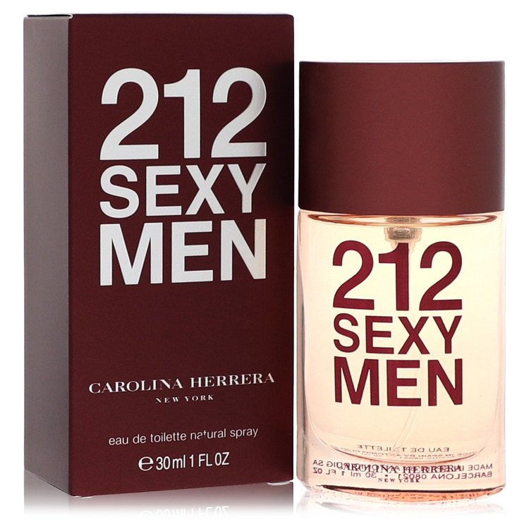 3pcs Cologne Gift Sets - 212 Sexy by Carolina Herrera Eau De Toilette Spray 1 oz for Men