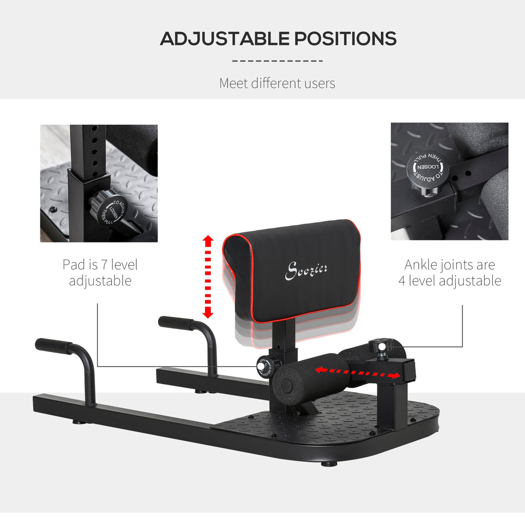 3-in-1 Push Up Sit Up Sissy Squat Machine