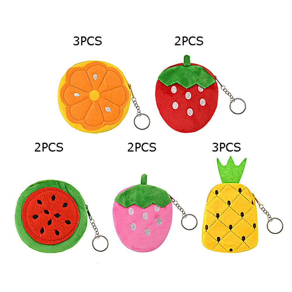 12PCS - Fruit Coin Purses