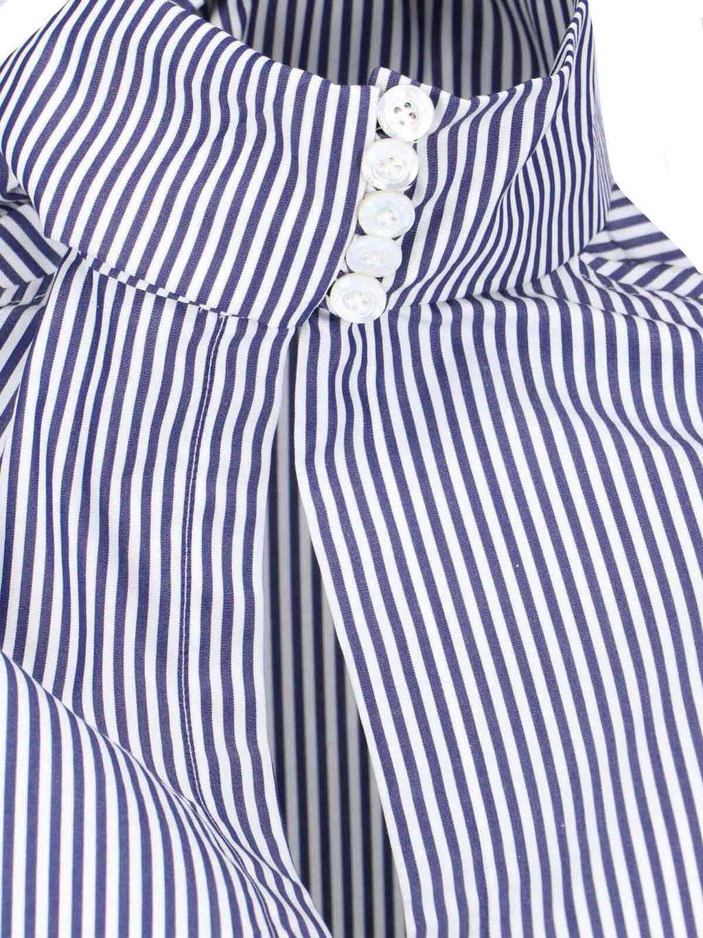 "Lindsay" Blouse – Blue/White