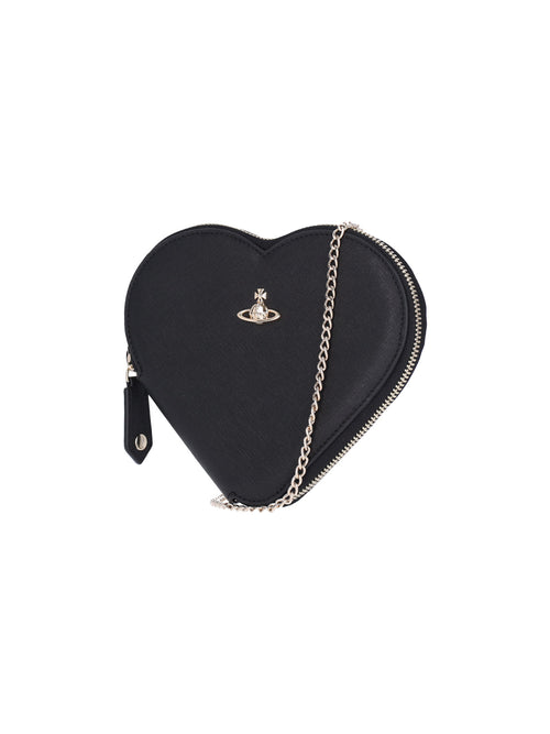 "New Heart" Crossbody Bag – Black