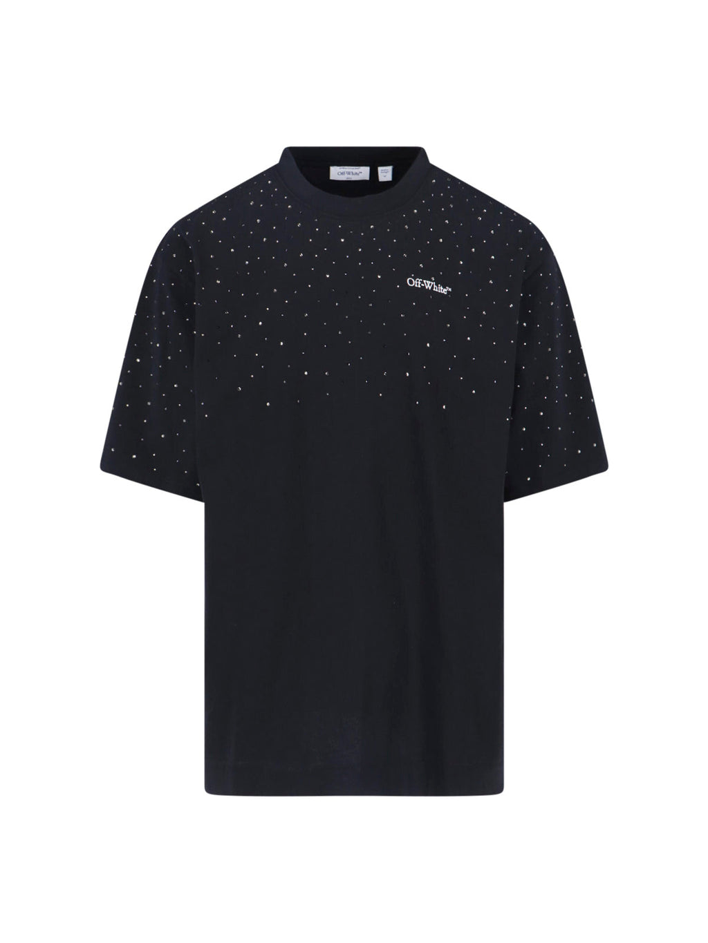 "Logo Strass" T-Shirt – Black