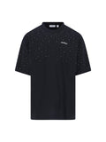"Logo Strass" T-Shirt – Black