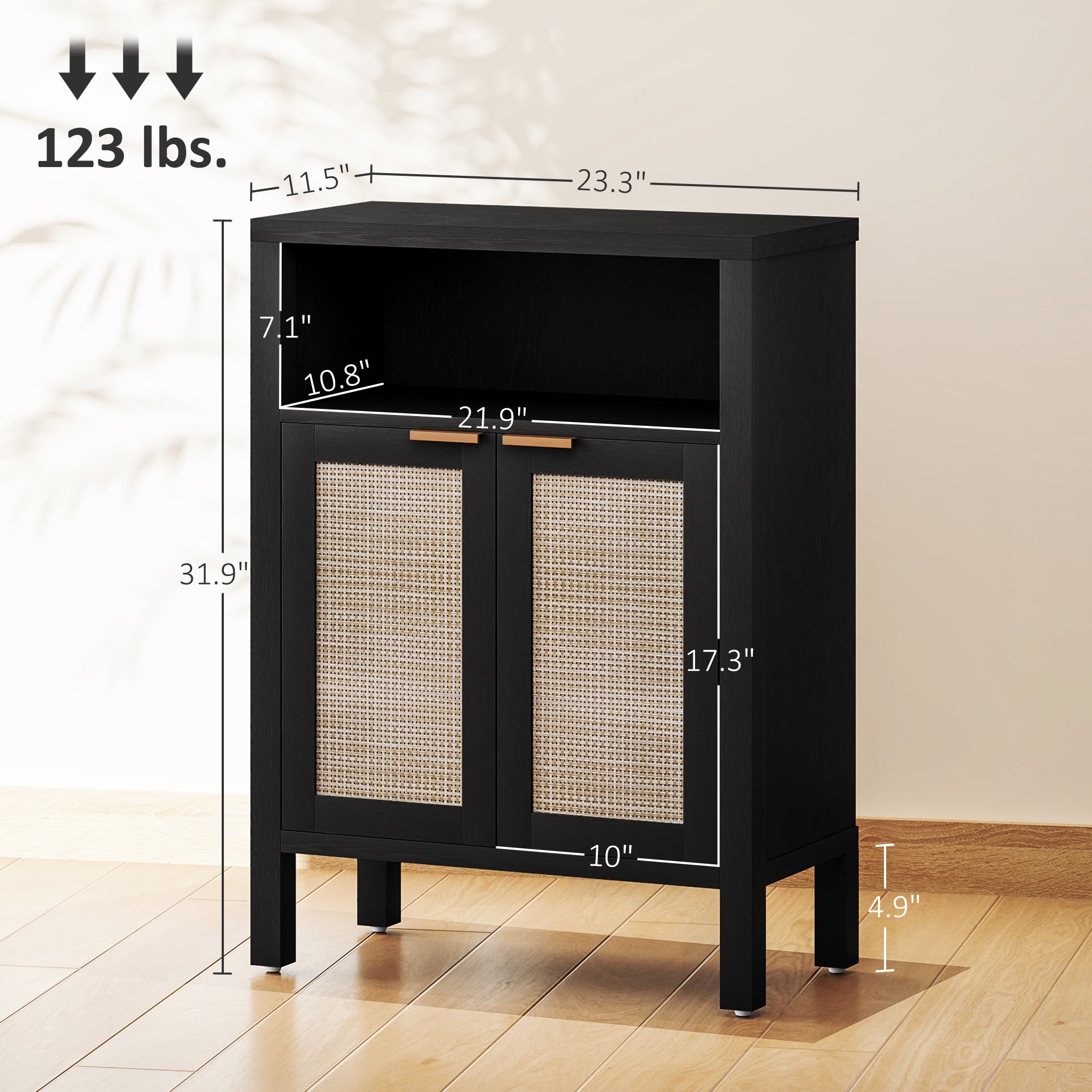 Accent Cabinet with Storage for Living Room or Dining Room