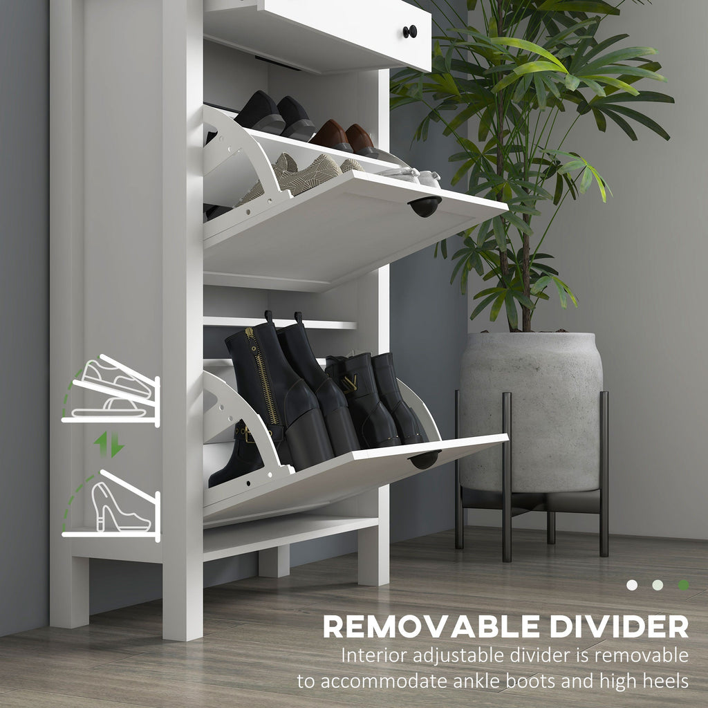 2-Drawer Shoe Storage Cabinet for Entryway