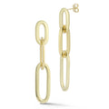 14K Gold Paperclip Drop Earrings