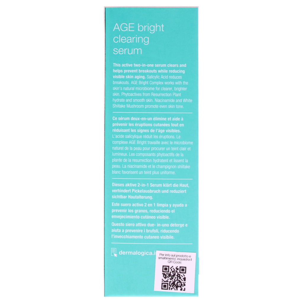 Age Bright Clearing Serum by Dermalogica for Unisex - 1 oz Serum