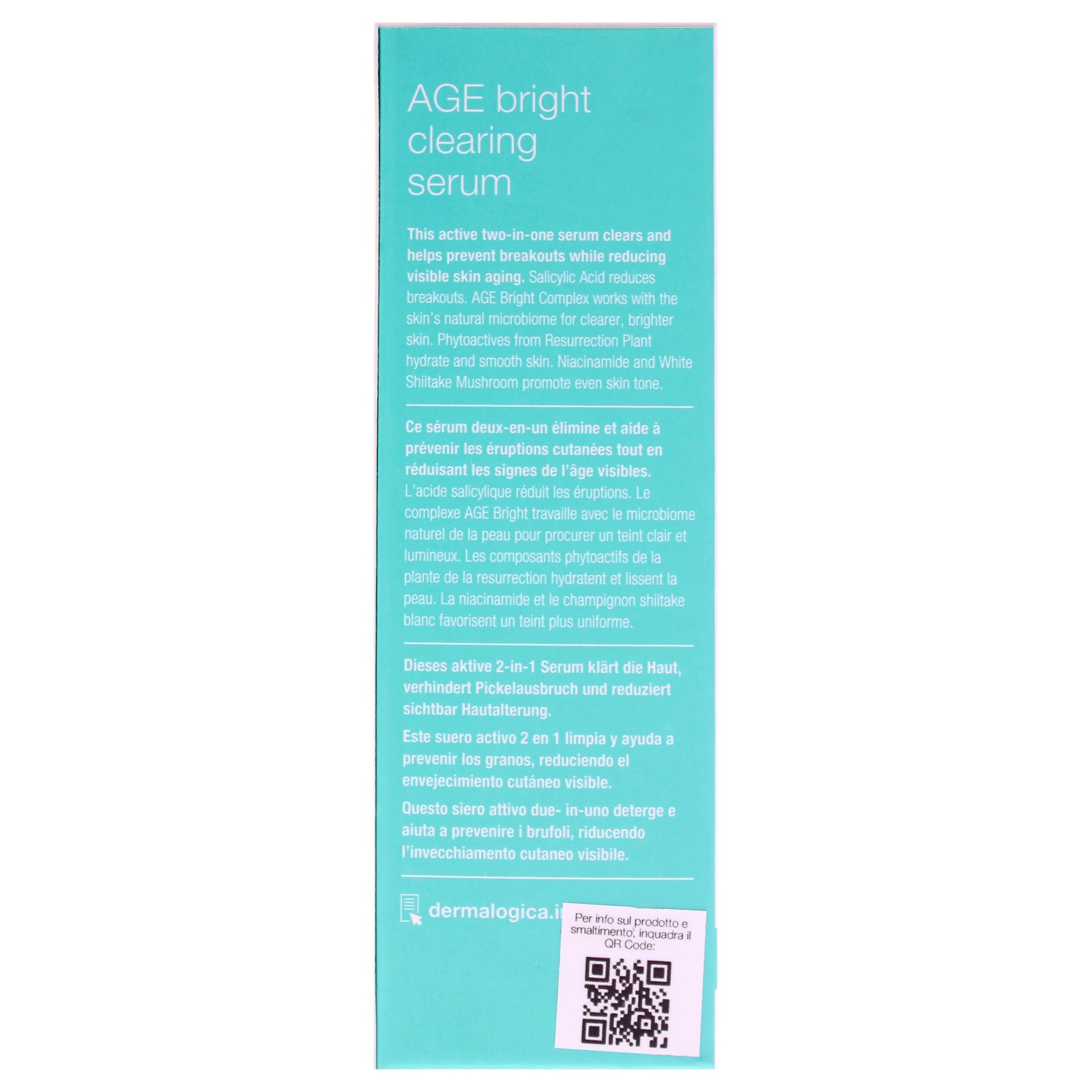 Age Bright Clearing Serum by Dermalogica for Unisex - 1 oz Serum