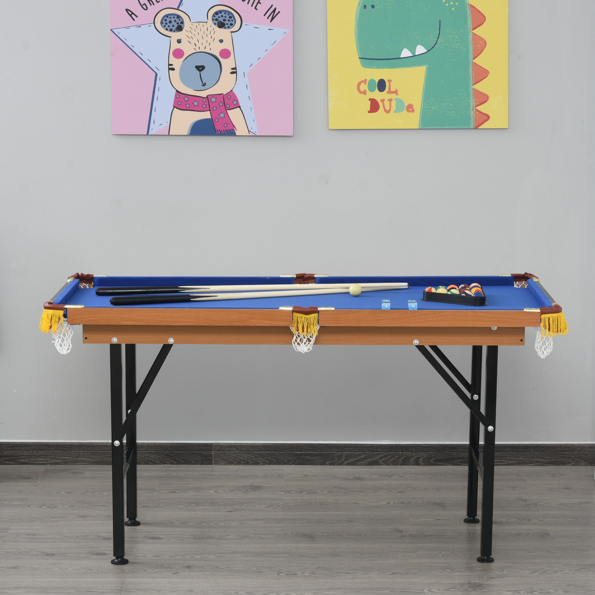55" Mini Billiards Table for Home and Family Fun